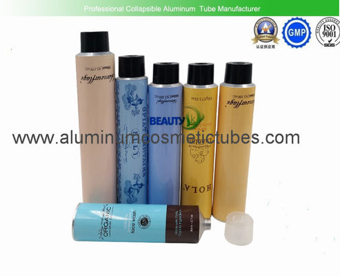 China Body Lotion Aluminum Cosmetic Tubes 100ml Volume 175mm Length Eco Friendly supplier